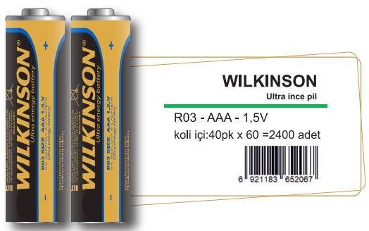WILKINSON Ultra İnce Pil